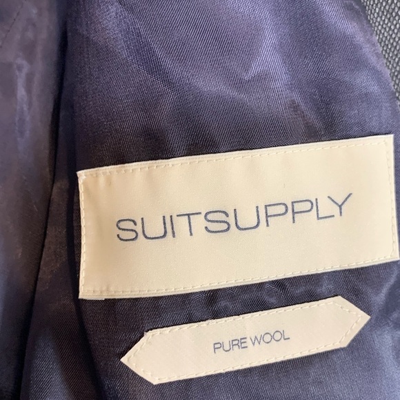 Suitsupply Pure Wool Sienna Single Breast Blazer Size 48R Birds Eye Grey - Picture 12 of 14